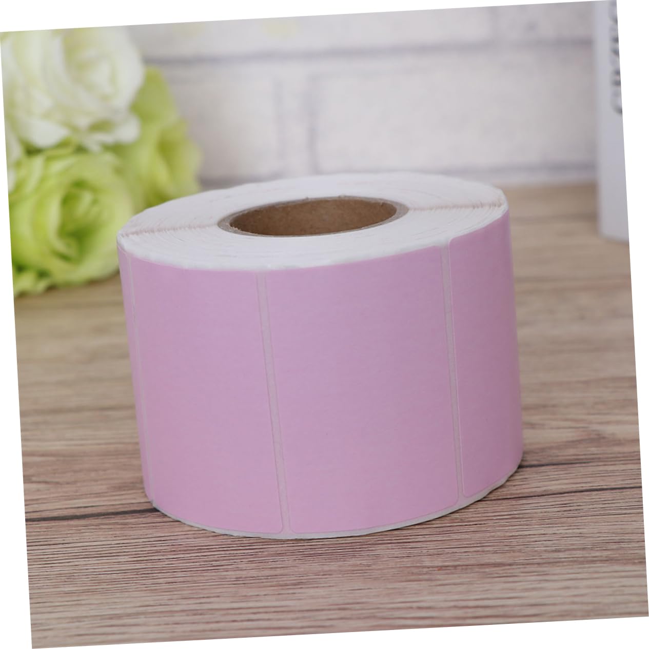 Etichette Autoadesive Resistenti All'acqua Rosa per Etichettatrice in Carta Termica 2 Pezzi 60x40mm per Stampa Chiara e Spedizioni