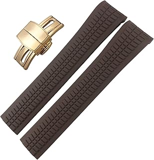 Correa de reloj de goma de calidad de 21 mm para Patek Aquanaut Philippe para PP 5164A 5167A pulsera de silicona impermeable (color: rosa de azúcar, tamaño: 21 mm)