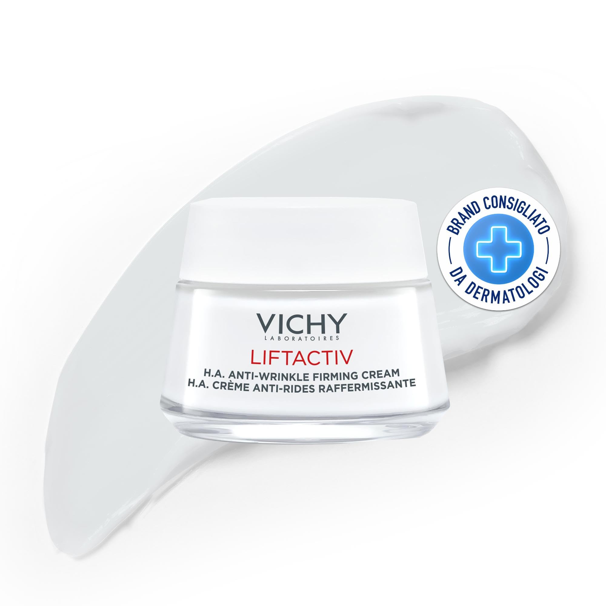 Vichy Liftactiv Supreme, Crema Giorno Antietà, Per Pelli Secche, Pelle Rassodata e Rimpolpata con Effetto Lifting, Arricchita con Acqua Termale di Vichy, 50 ml