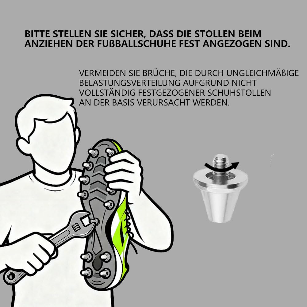 12 Pezzi Tacchetti Ferro Compatibili con Nike, Tacchetti Ferro Calcio per Nike, Tacchetti Plastica Calcio per Nike, Tacchetti Di Ricambio con Nike