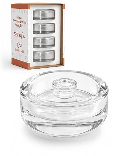Elementi Glass Fermentation Weight Set of 4