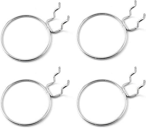 Contenedores para tablero de clavijas con anillos, 4 unidades, portavasos, contenedor para gancho para cocina, lavandería, herramienta organizadora