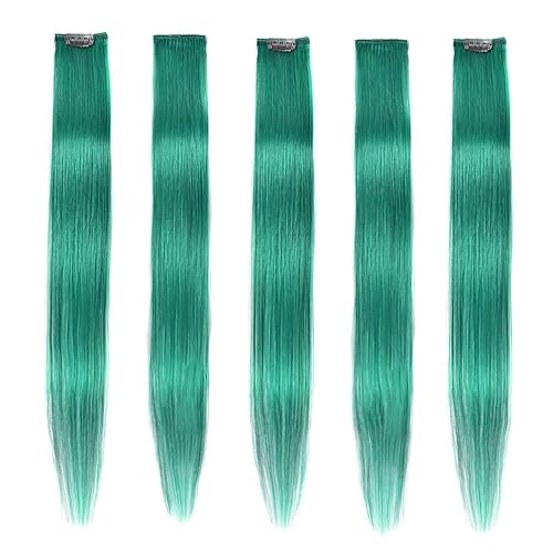 Miniatura 9 de Winsky Extensiones de cabello humano con clip, 100% lacio, extensiones de cabello de color con clip, extensiones de cabello de color con clip, 5