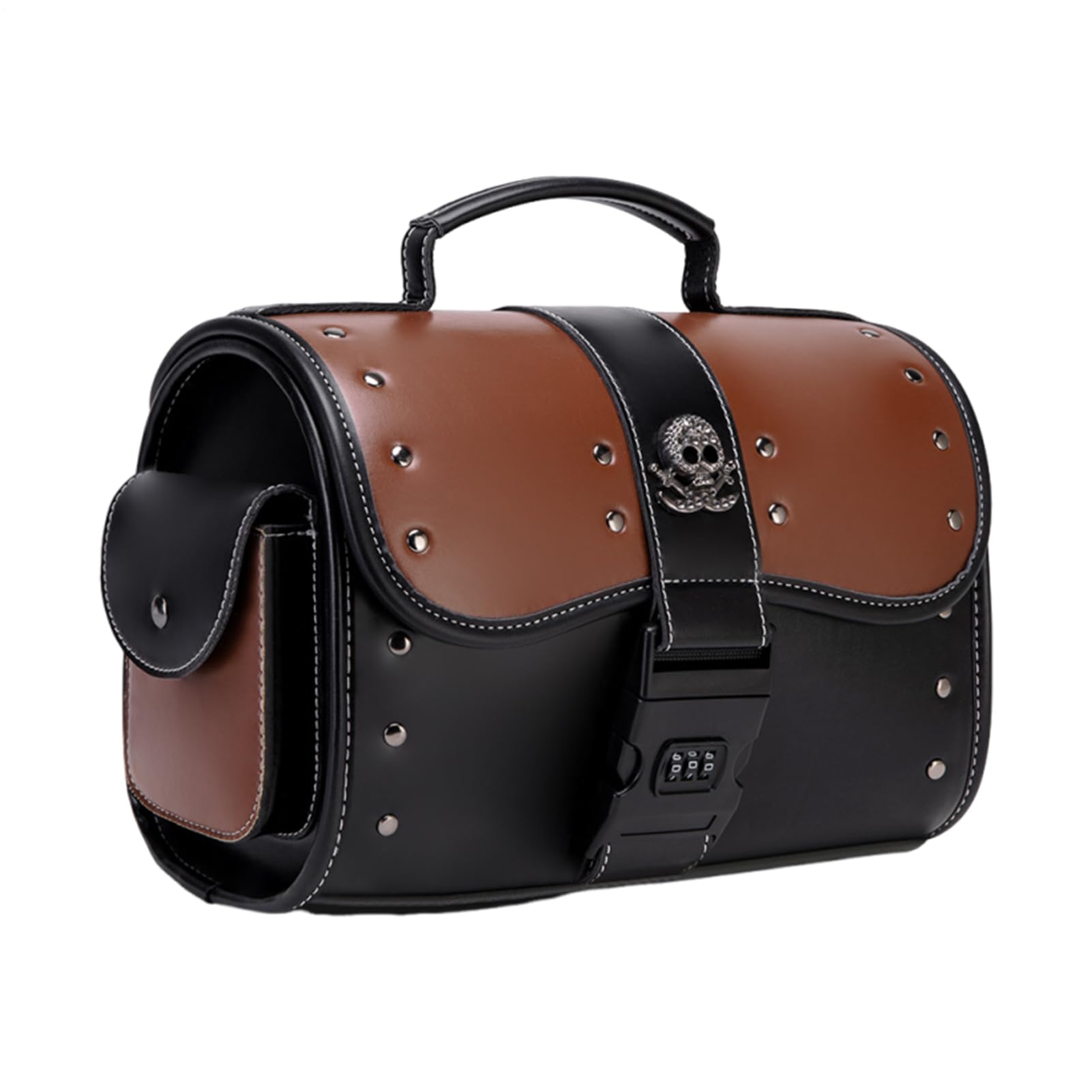 wasserdichte Motorradtasche Leder Gepäckträgertasche | Wasserdichte Motorrad Zubehörtasche Mit Werkzeugorganizer Für Camping, Touren, Outdoor, Dirtbike, Pendeln Und Reisen Für