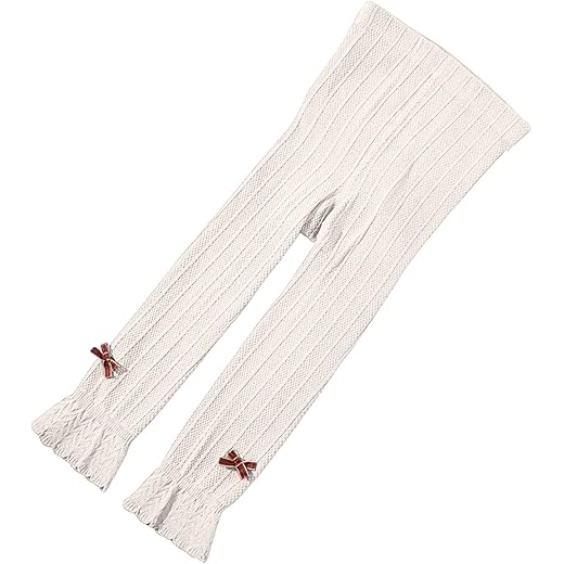 Girls Cotton Lace Leggings Size L