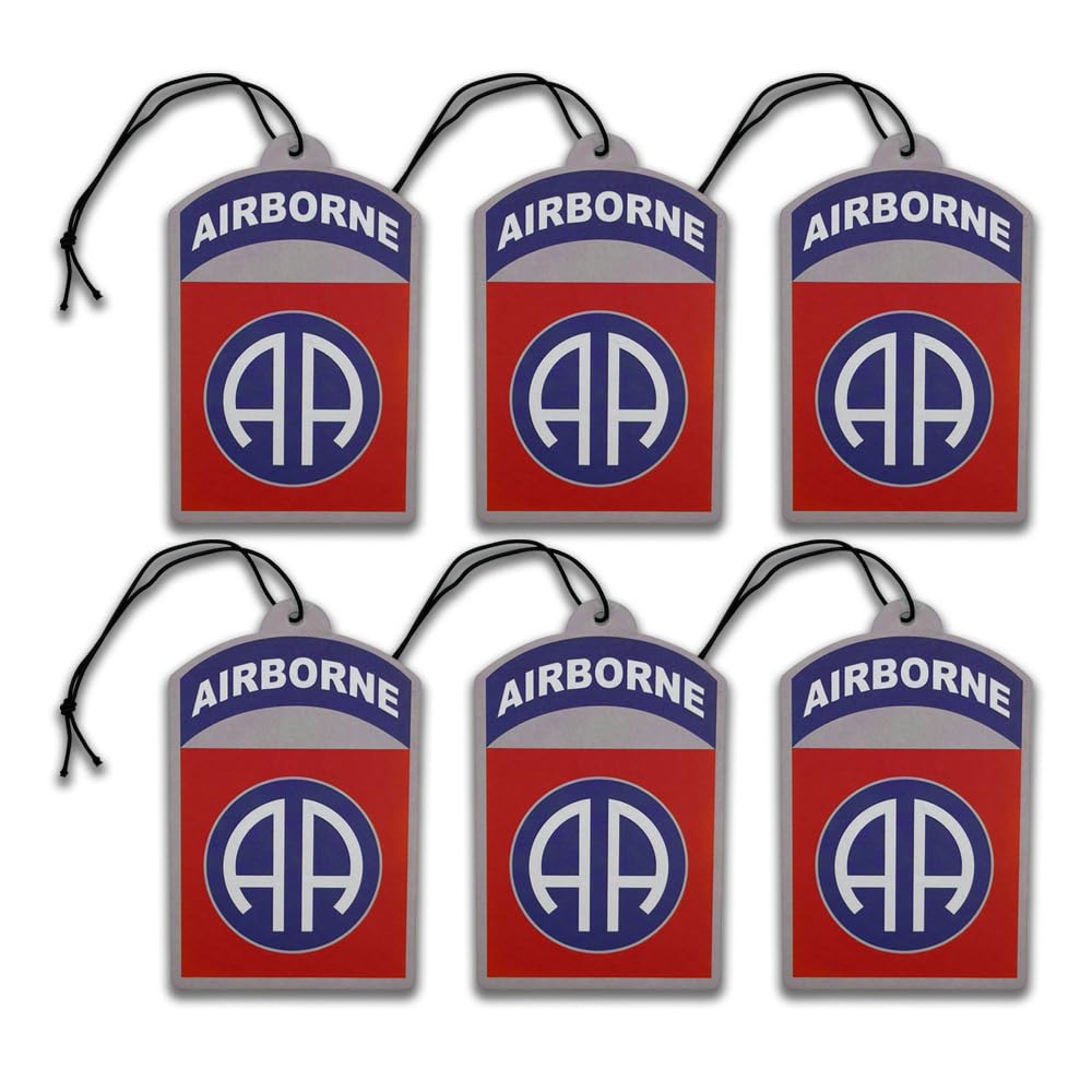 Elektroplate US Army 82nd Airborne Car Air Freshener 6-Pack 82nd 1 Count (Pack of 6)