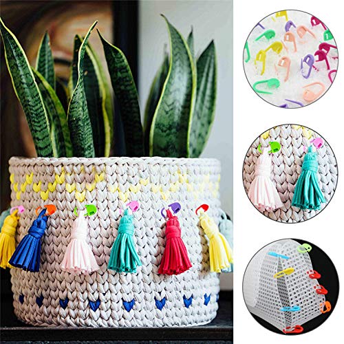 Fuman Forest 240 Pieces Knitting Crochet Locking Stitch Markers Stitch Needle Clip Counter 10 Colors - Thumbnail 5