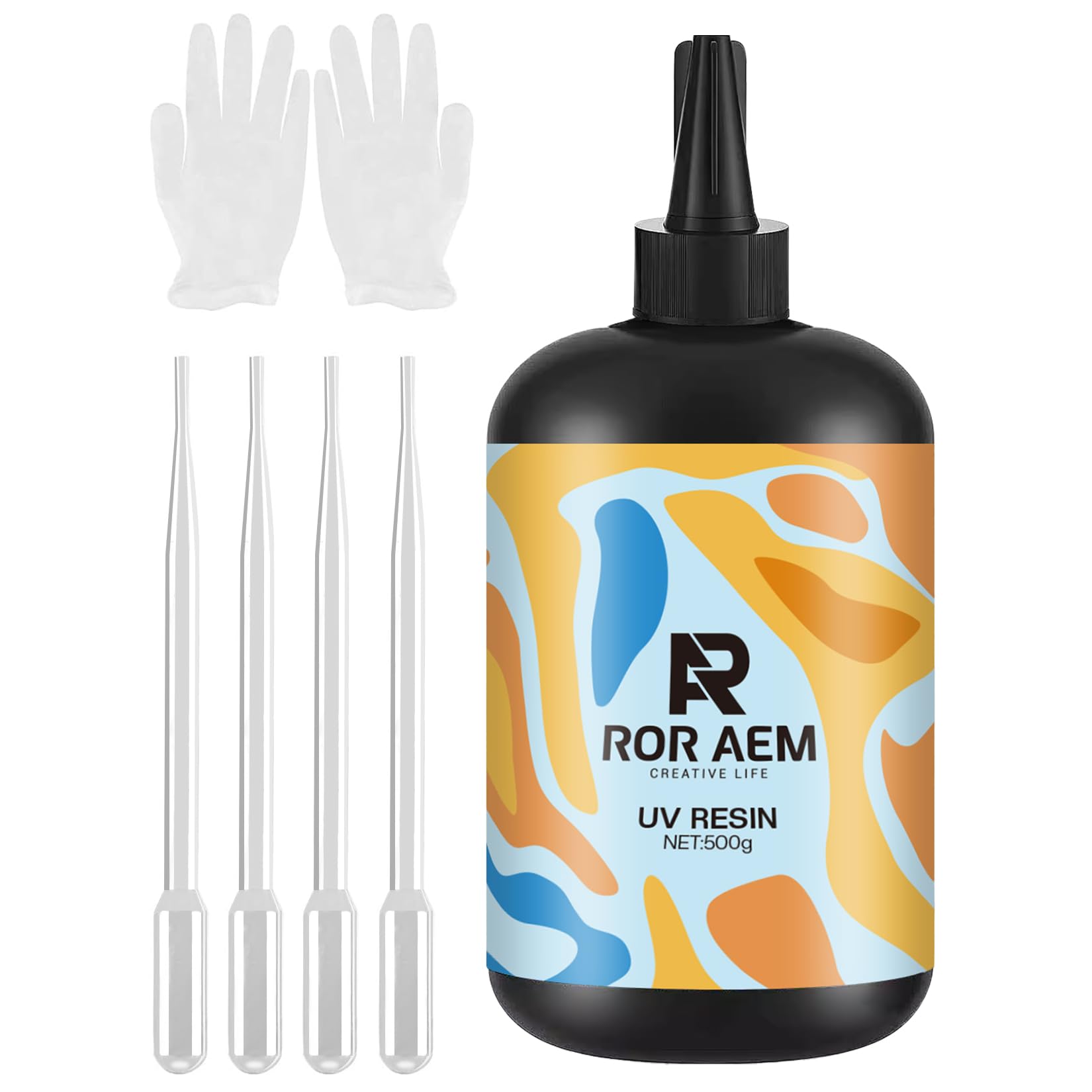 Photo 1 of UV Resin Kit 500g: Crystal Clear UV Epoxy Resin Kit Fast Curing Resin Kit with Disposable Glove Droppers for DIY Craft Decoration
2 pack bundle