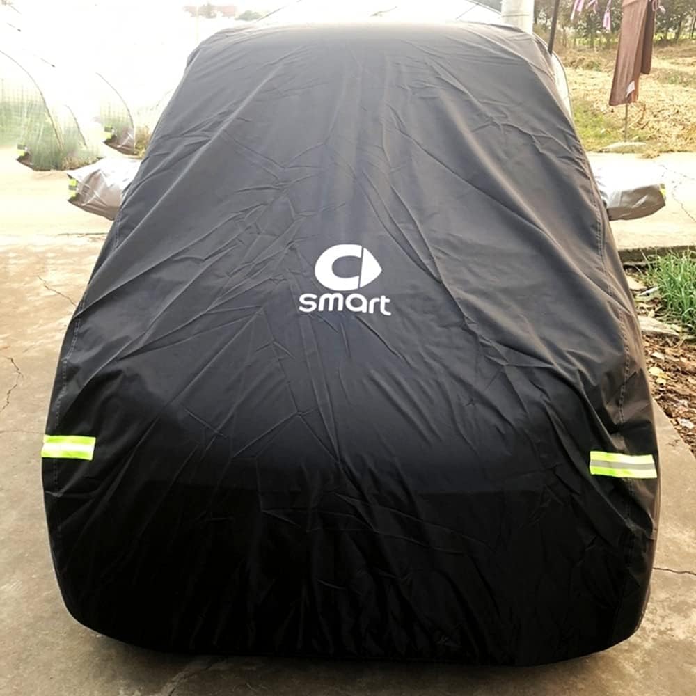 Autoabdeckung Wasserdicht - Auto Abdeckung - Car Cover FüR Smart Fortwo 451 453 Vollgarage Outdoor Indoor Regen Staub Sonnen Uv Schutz Sonnenschutz Sommer Winter