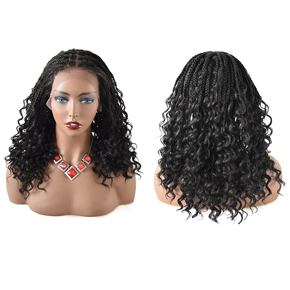 RESHE Braided Wigs For Black Women Box Braid Wig Knotless