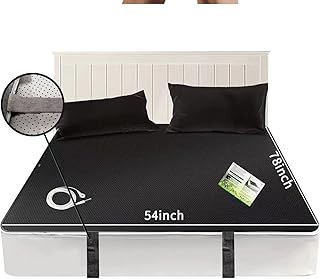 Grounding Mat, Breathable Grounding Mats Plus Ground Cord Grounding Products Kit for Better Sleep, Reduce Stress Sleeping Sheets Pad (54"x78" Size)