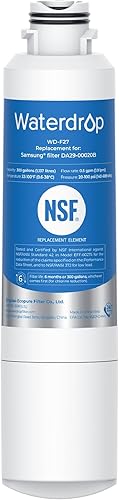 Miniatura 10 de Waterdrop DA2900020B Repuesto para Samsung DA2900020B HAF-CINEXP 46-9101Filtro de agua para nevera paquete de 3