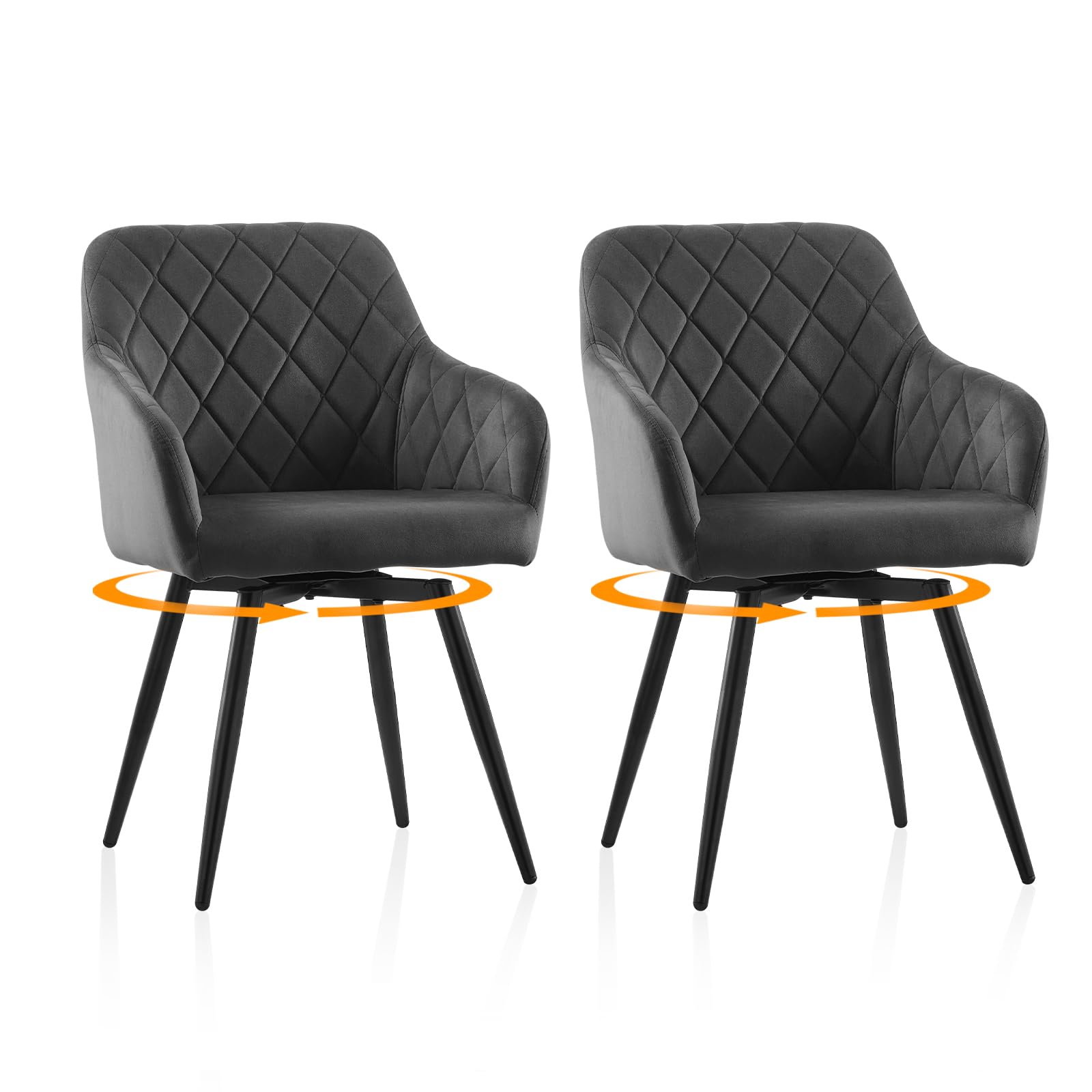 Chaise en velours épais gris haut de gamme TUKAILAi pieds en métal design raffiné