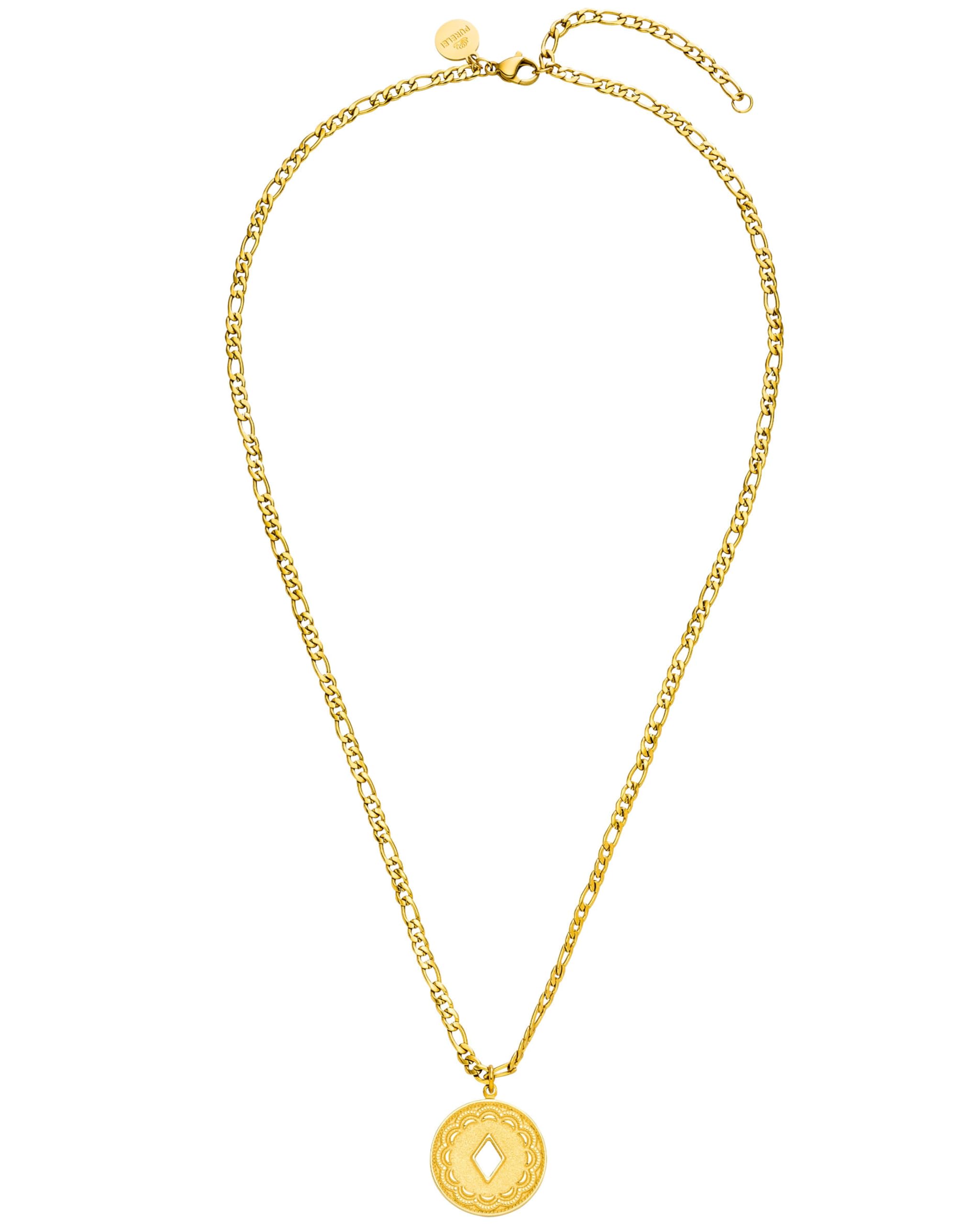 Lolani Women's Necklace Made of Durable Stainless Steel Waterproof Necklace with Pendant 45-50 cm Adjustable Length Necklace for Your Individual Look Stainless Steel No-image-37