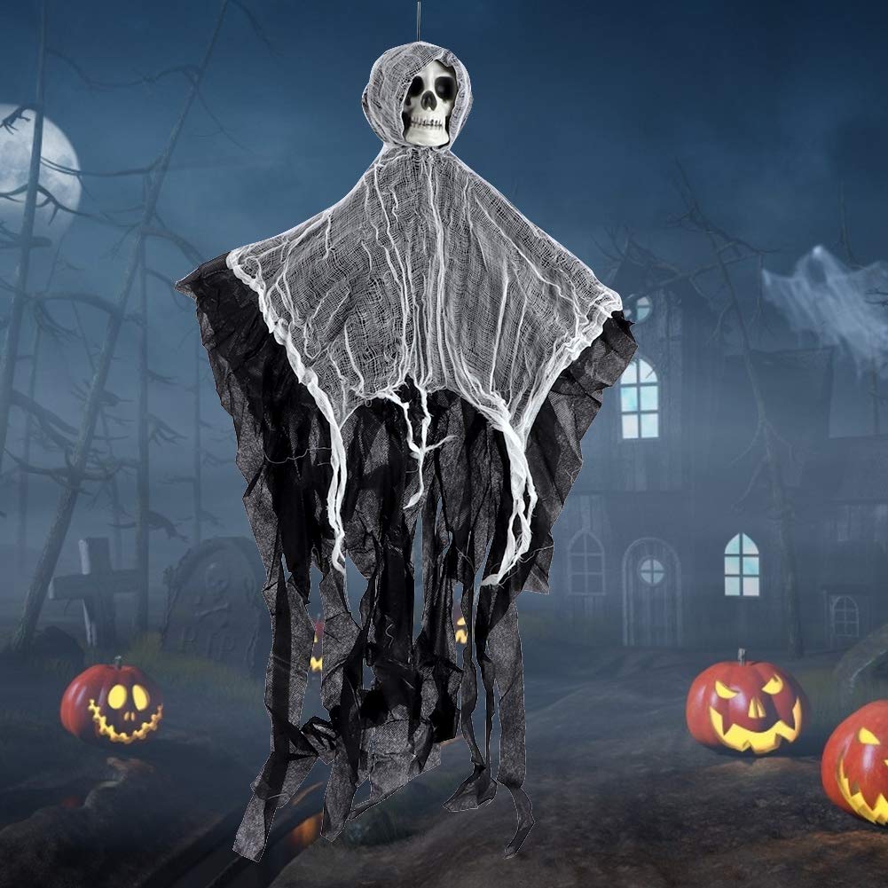 Halloween Skelett Mit Banjo - 60 Cm Animierte Dekoration Für Garten & Haus