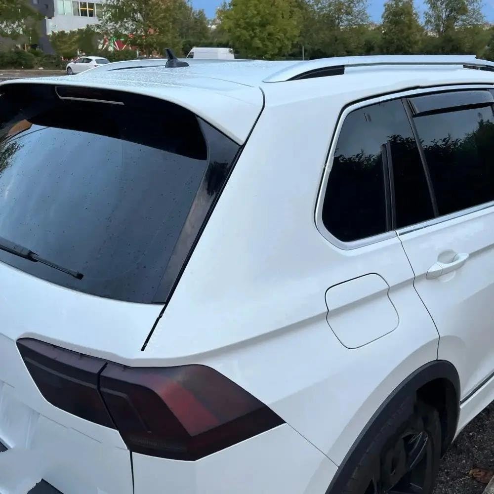 Laterale Lunotto Posteriore Ala Trim Per VW Per Tiguan Per MK2 Per TSI Per TDI Per R Per Line 2017-2023 Baule Posteriore Ala Di Coda Bodykit Tuning ABS | Carbon Look