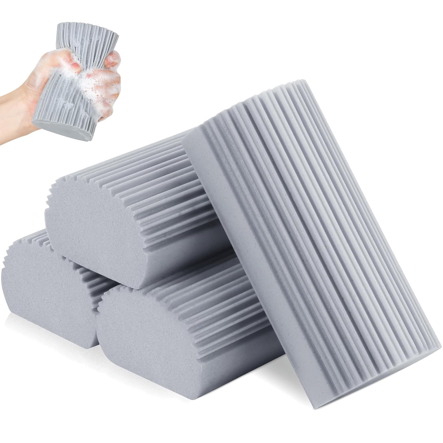 Damp Clean Duster Sponge, Magic Sponge Eraser for Household Cleaning, Reusable Dusters Cleaning Supplies for Housekeeping, Dish, Blinds, Glass, Baseboards, Window Track Grooves (6, Multi Color) (B0DB8C8LRL) Amazon Price History, Amazon Price Tracker