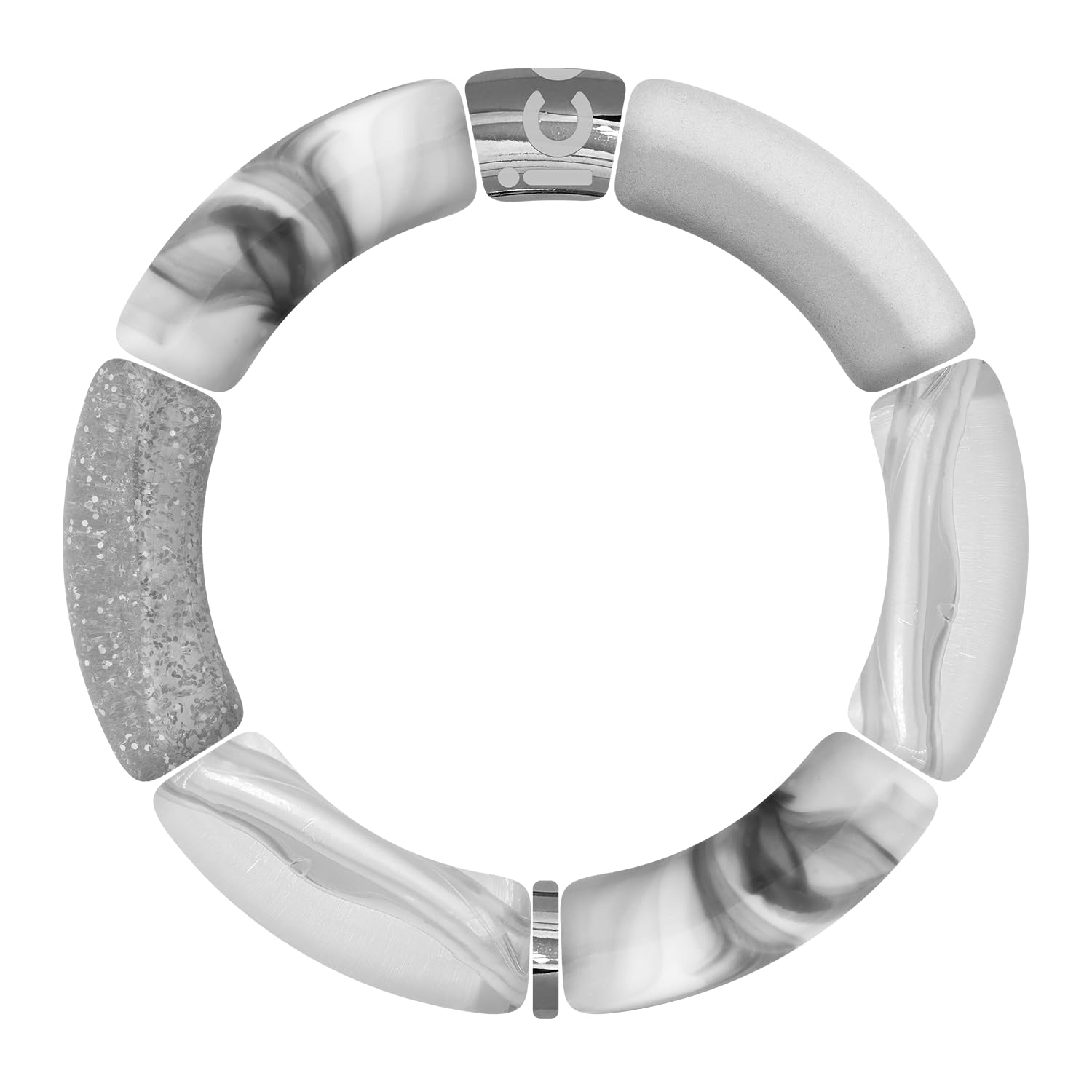 ICE Jewellery - Bella bracelet - Silver transp marble - Silver fashion bracelet for woman (023559)