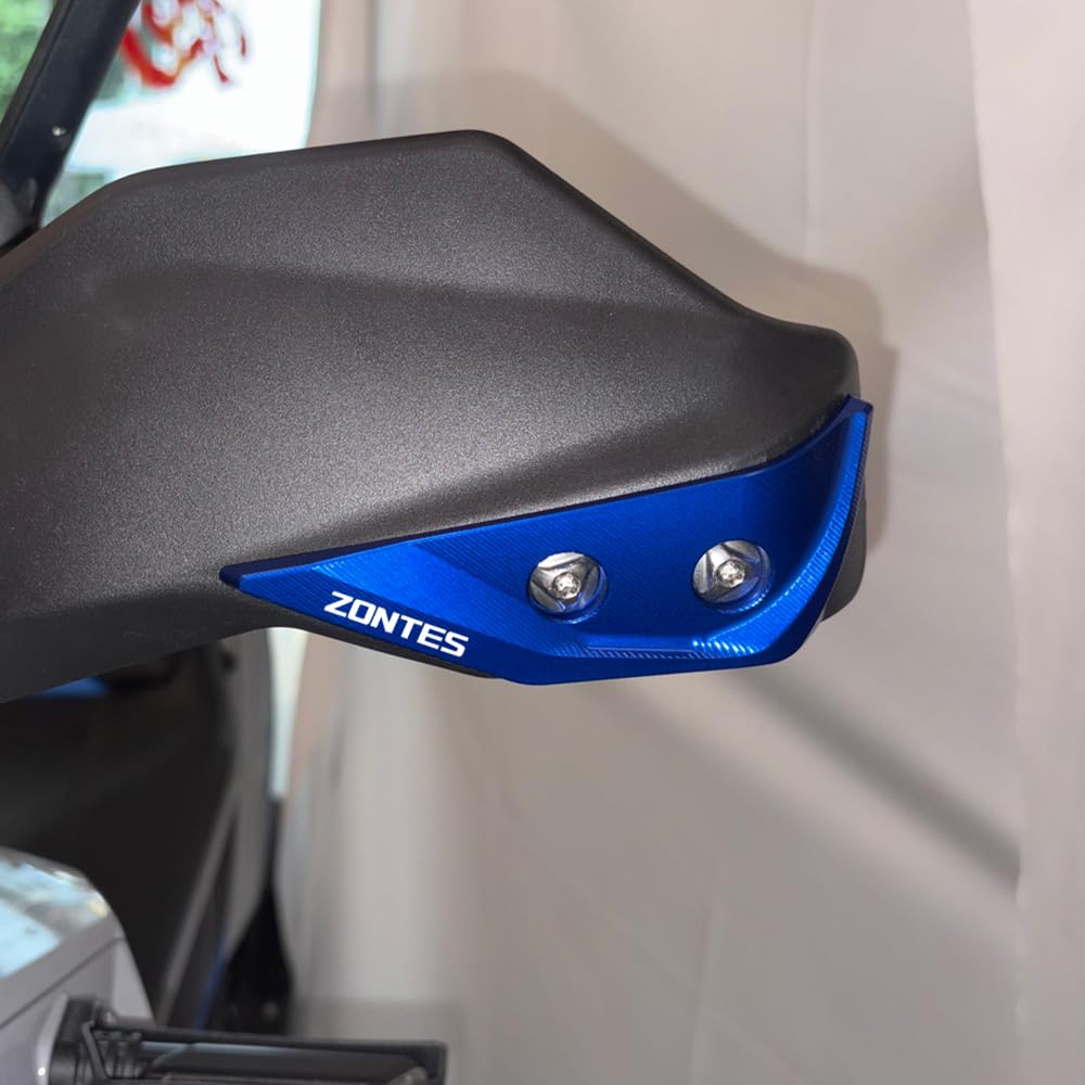Adatto per ZONTES 368G 368-G ZT368G Motociclo Manubrio Della Mano Protezione Decorativa Paramani Scudo Decorativo Zontes 368 G (Blu)