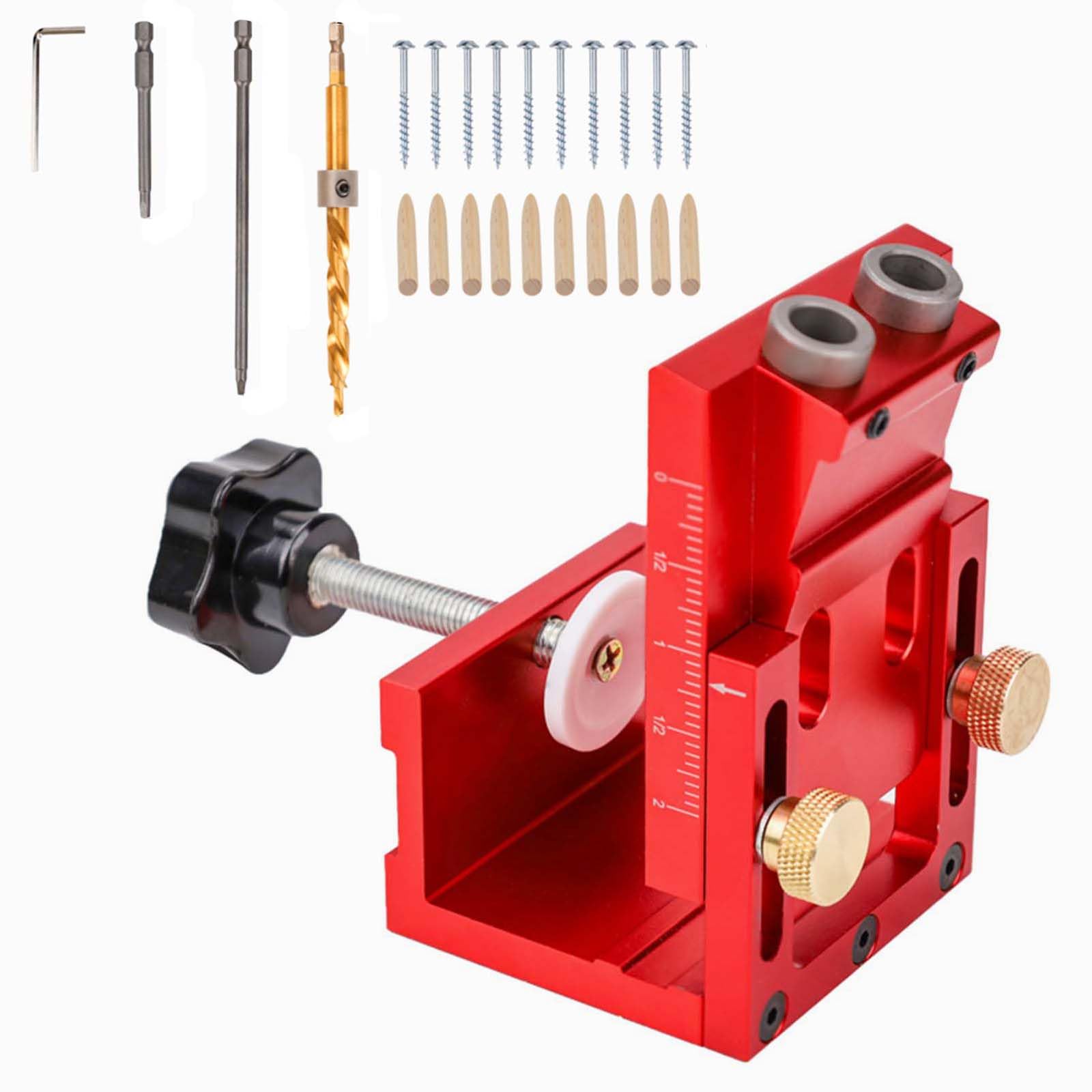 Pocket Hole Jig Set Woodworking Inclined Hole Jig for Woodworking Angled Drillings Hole Angled Carpentry Locators