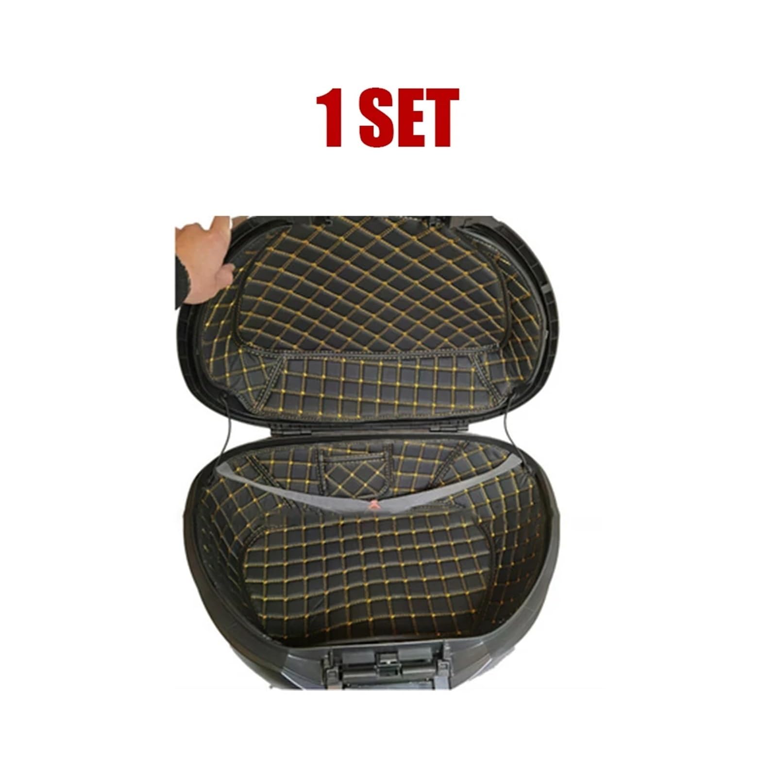 Doublure Intérieure Pour Coffre Moto SHAD SH44 - Protection Anti-rayures - Cuir PU Avec Velcro - Compatible SH44