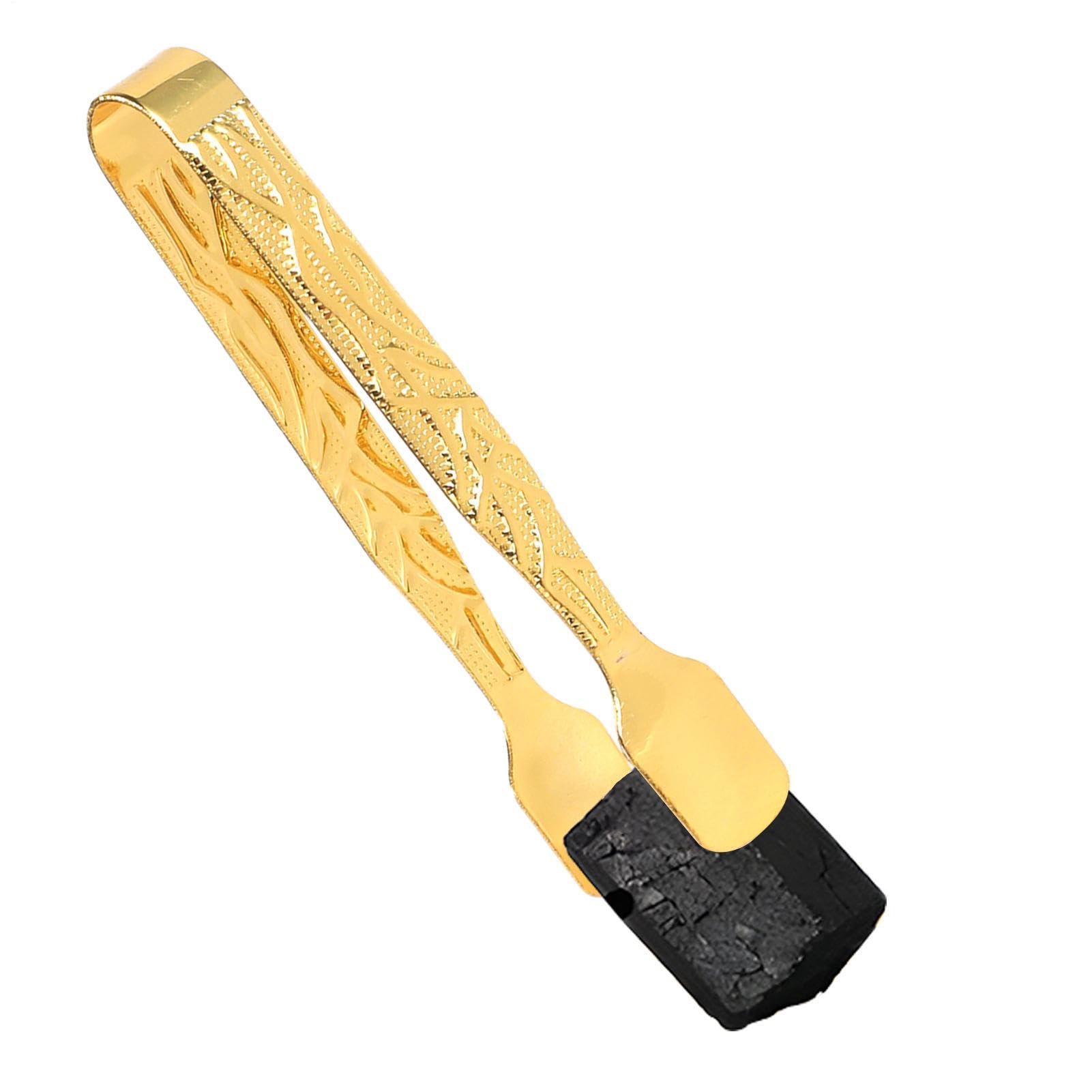 Pinza per incenso, morsetto per carbone, pinze per dischi in metallo, resistenti al calore, per bruciatori di carbone, strumento sicuro per meditazione, casa, ufficio, chiesa, spa, yoga e