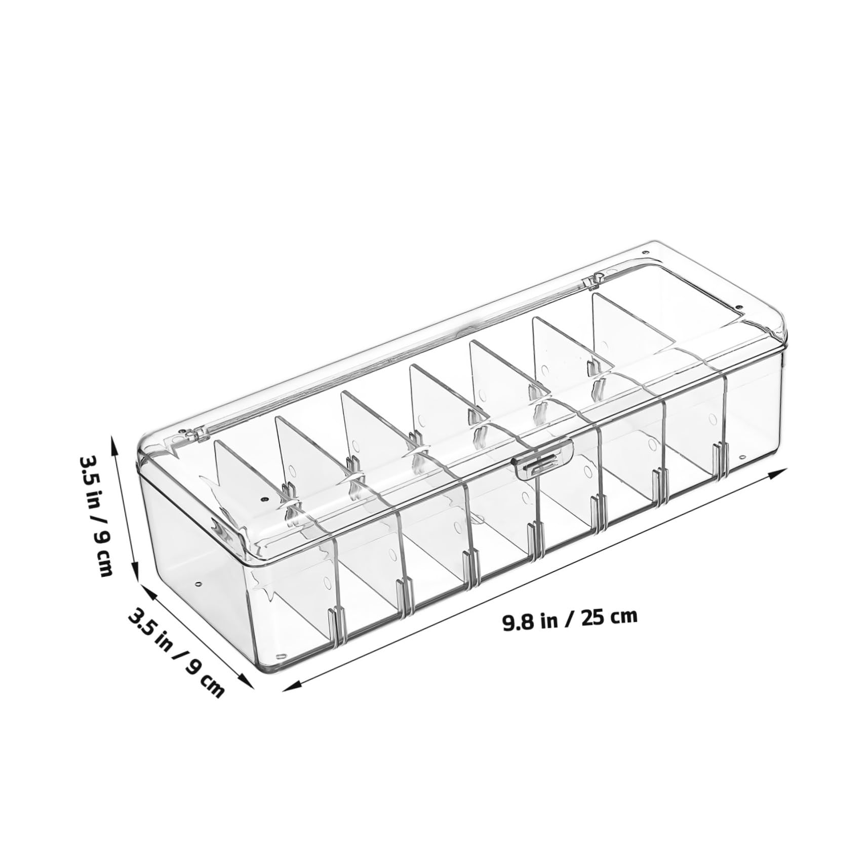 Scatola Organizzatore Cavi Trasparente 2 Pezzi in Plastica | Etichette Incluse, 20 Fascette per Ordinare i Cavi, Uso Versatile per Accessori e Scrivania