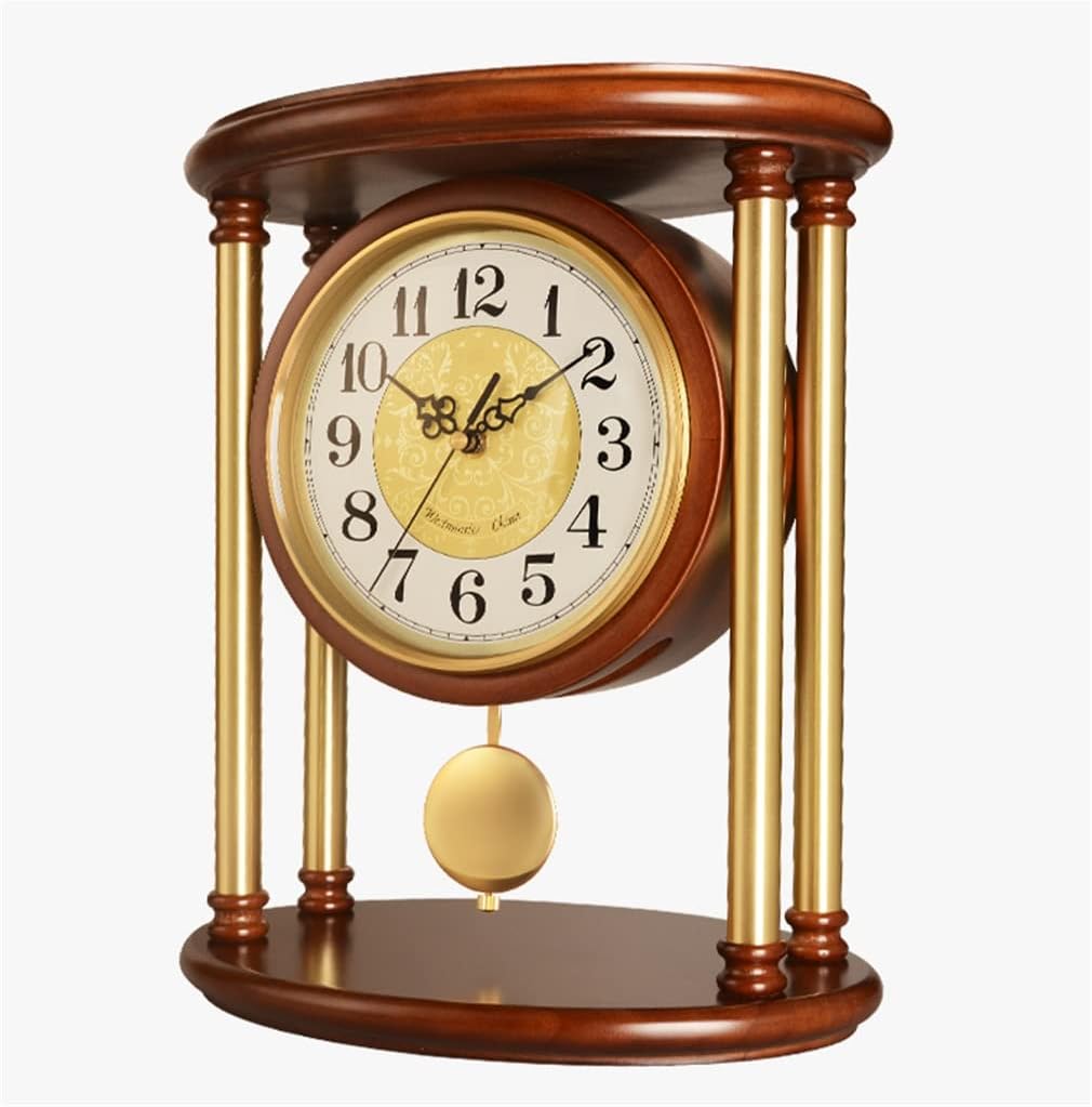 European-style Living Room Clocks, Clocks, Solid Wood Tables, Desks, Ancient Frames, Decorative Ornaments, Clocks, Silent Desk Clocks(E)