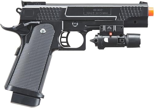 Miniatura 3 de P2 Spring Powered Airsoft Pistola Plástico Ligero (Negro)