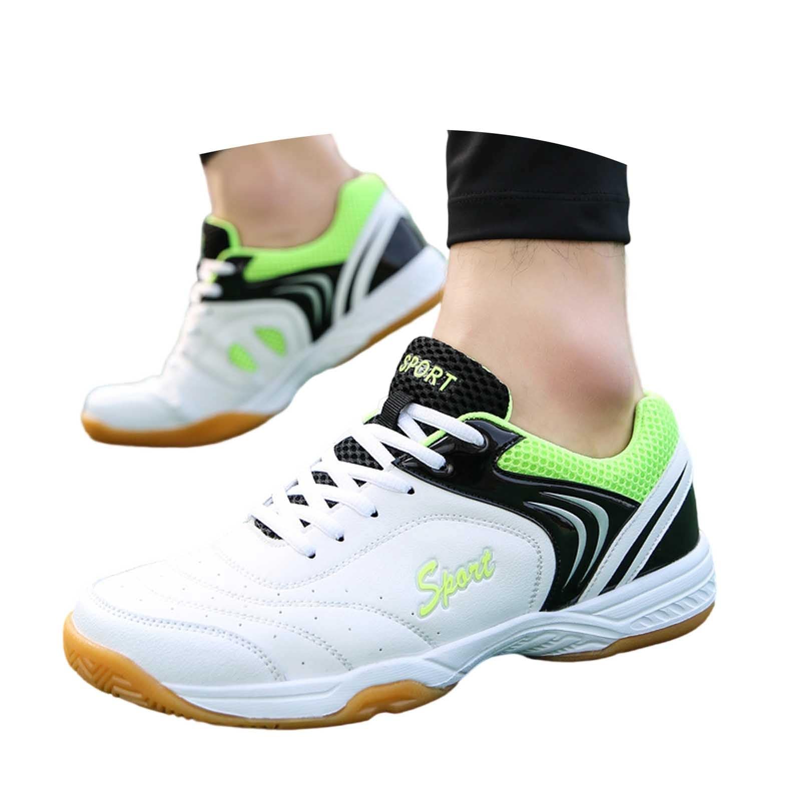 Badminton Schuhe Leicht Weich - Sneakers for Men rutschfeste Indoor Turnschuhe Halbschuhe Sportlich Sneaker Bequem Atmungsaktiv Joggingschuhe mit Schnürsenkel Fitness Schuhe