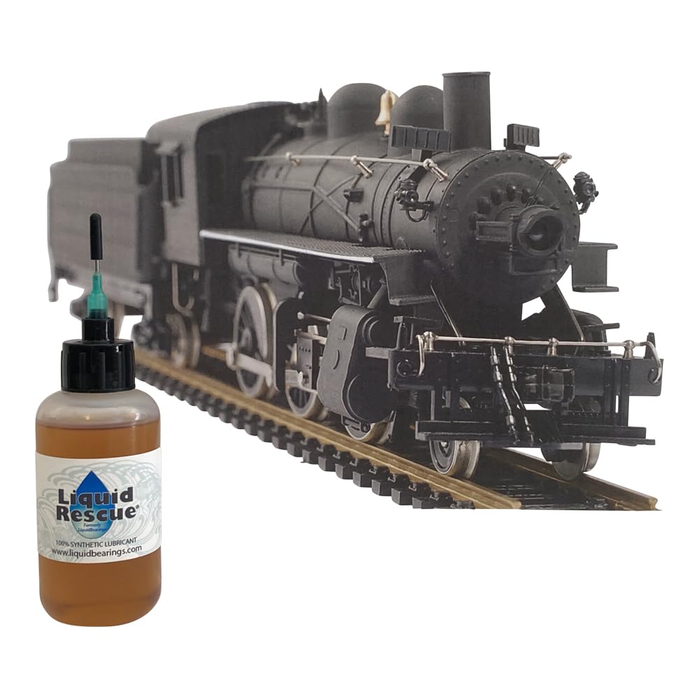 Liquid Rescue 100%-Synthetic Oil for Vintage & Modern Trains and All Model Railroad uses, Provides Superior Lubrication and Corrosion Prevention!! 1 oz Bottle w/3 Needles