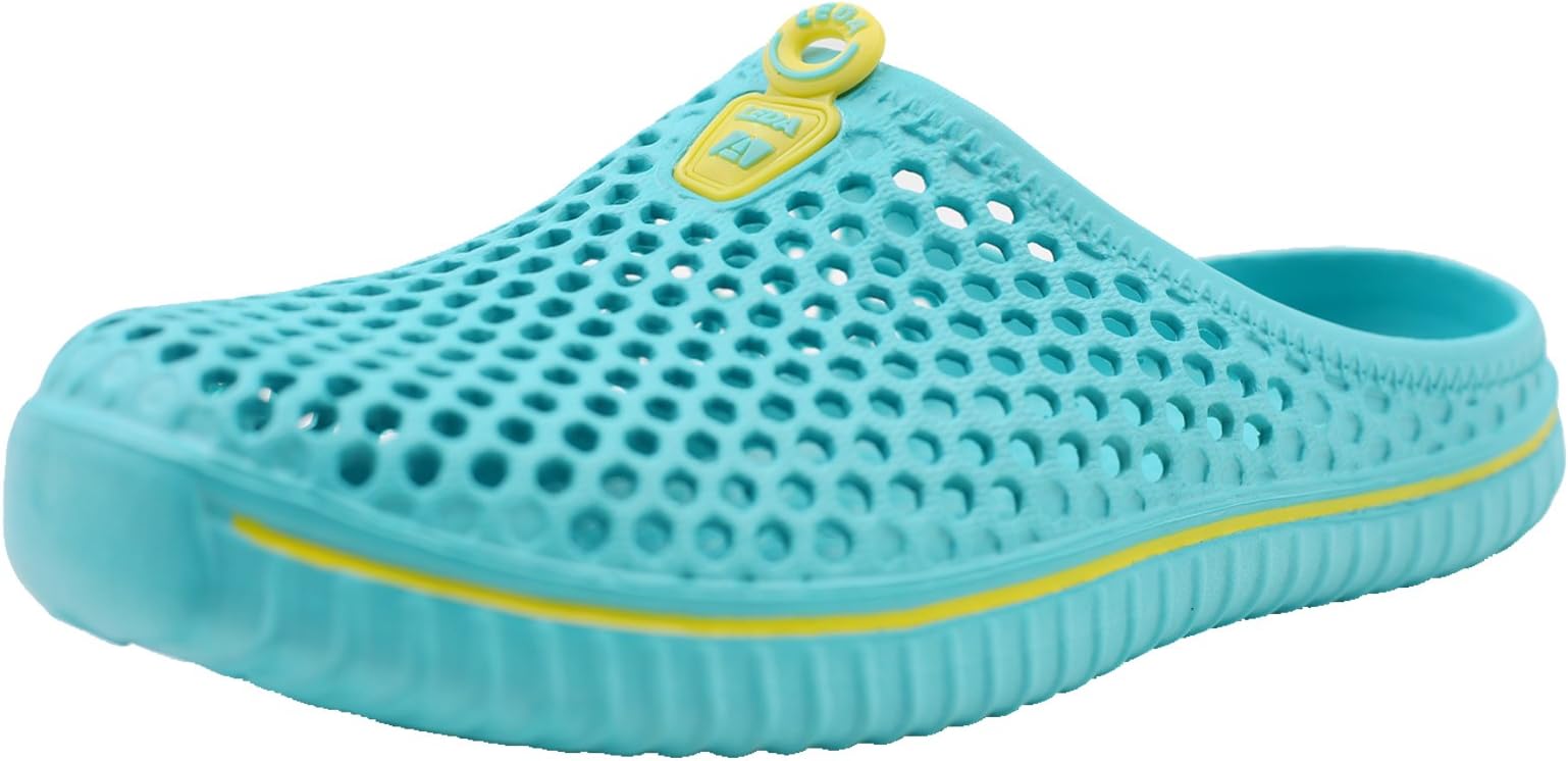 XKX Super Light and Comfortable Summer Breathable Mesh Sandals,Walking,Anti-Slip, Garden Clog Shoes (7 B(M) US Women, Green)