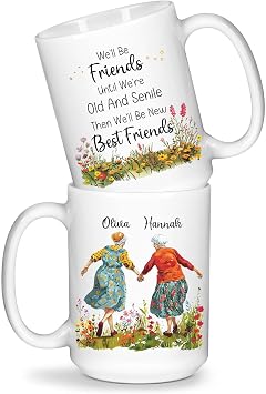 Heartwarming Customized Well Be Friends Travel Cups, Unique Personalized Name On Porcelain Coffee Mugs For Friends On Celebrations, Custom Meaningful Tea Mugs Gift 11oz 15oz