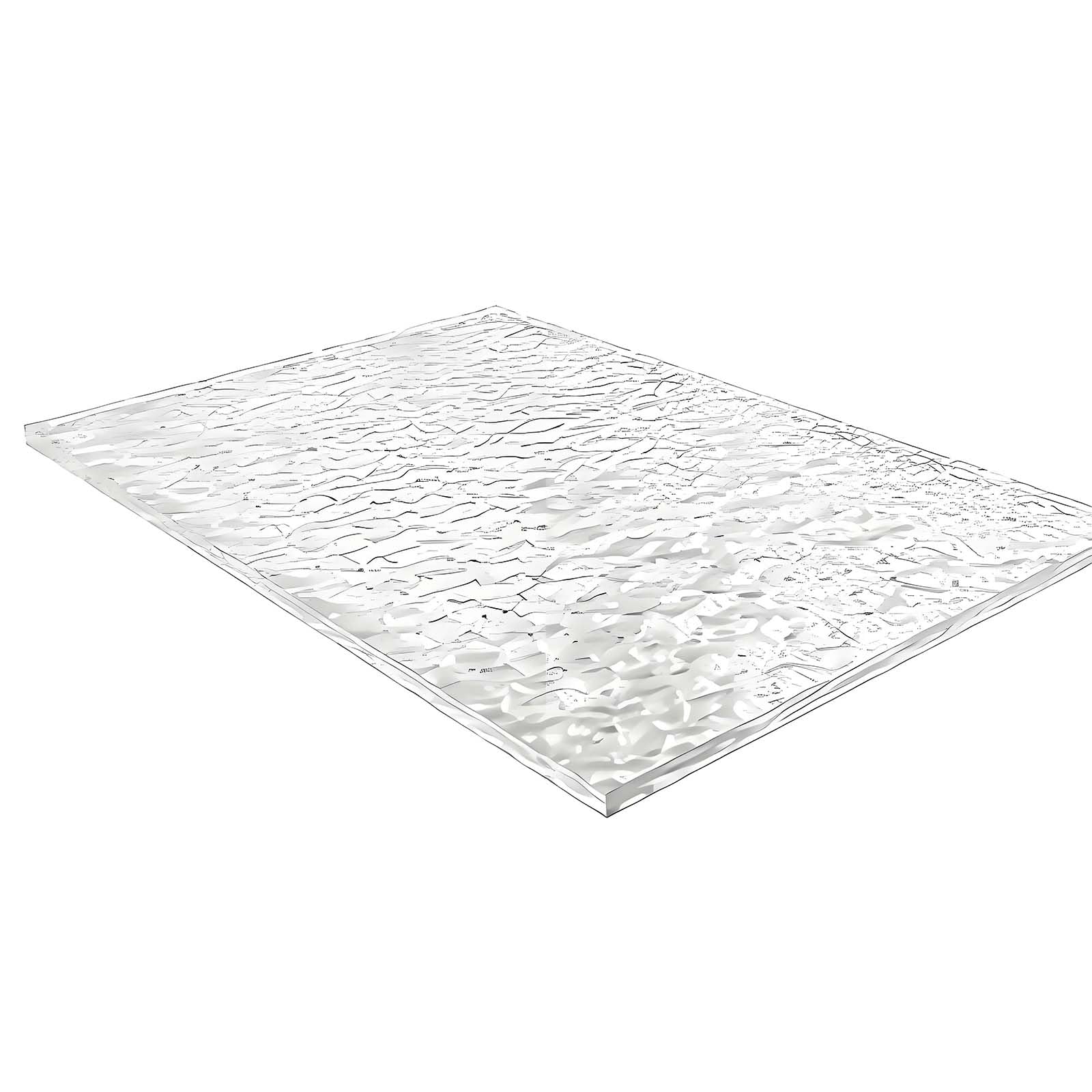 WOFDALY 5mm Stone Grain Acrylic Sheet Clear Decorative Privacy Panel for Cabinet Doors Windows Partitions Retail Fixtures Display Cases and Custom Projects,500x500mm
