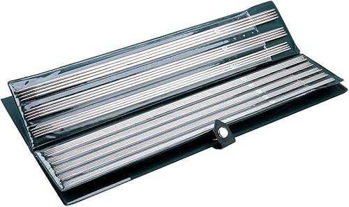 Juego de 44 agujas de tejer de 11 tamaños, agujas de tejer de acero inoxidable de doble punta para calcetines, suéter artesanal, tamaño 0.059