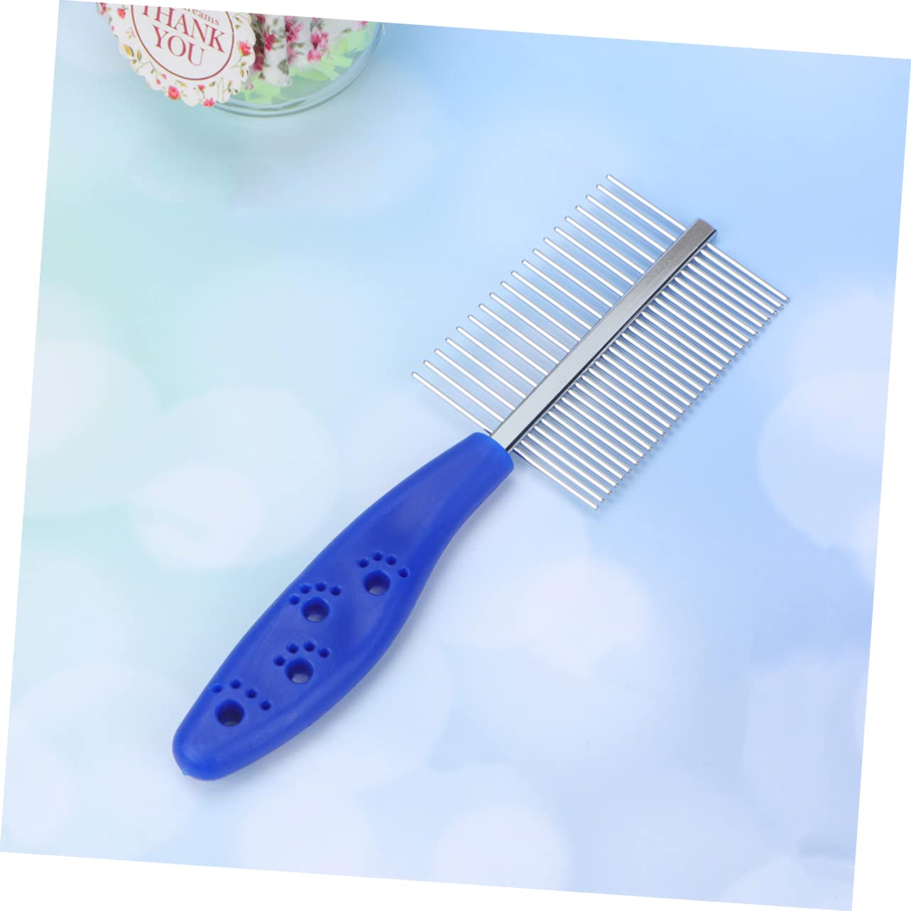 CIYODO Hair Comb for Beauty Double Rows Stainless Steel Grooming Comb Detangle Massage and Hair