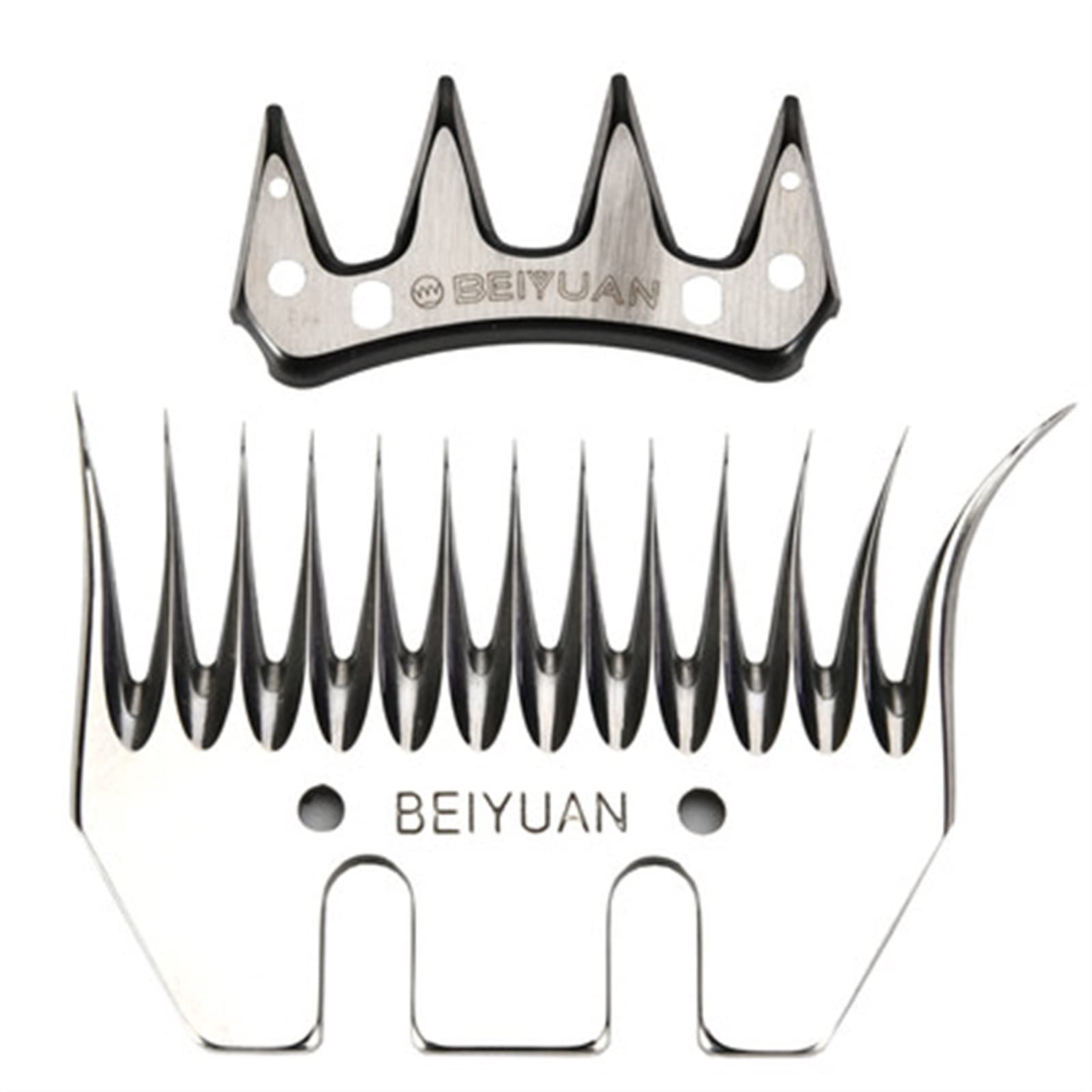 Tijeras eléctricas, Kit De Corte Eléctrico Para Cortapelos Para Lana Cabra Cortado A Medida,para cuero alfombra plástico(13 Bent Teeth)