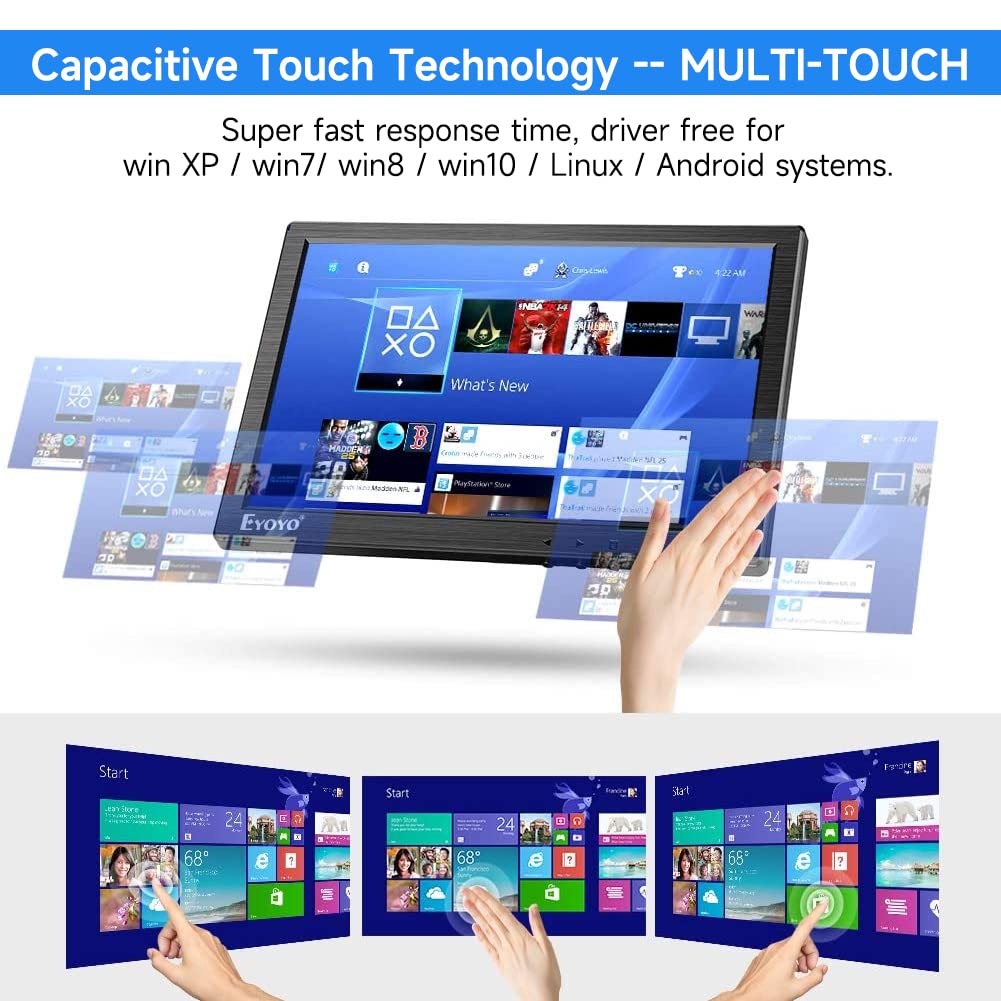 Amazon.co.jp: Eyoyo 小型タッチスクリーンモニター 10インチ 小型