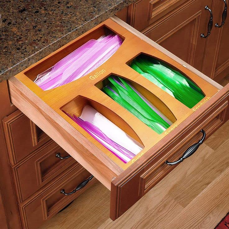 DEIOVR Cassapanca in bambù Premium Set Regalo di Lusso in Legno Box, Box di divisori di organizzatore di stoccaggio Rimovibile con Serratura, Cassa di stoccaggio di bambù con Vassoio Mobile