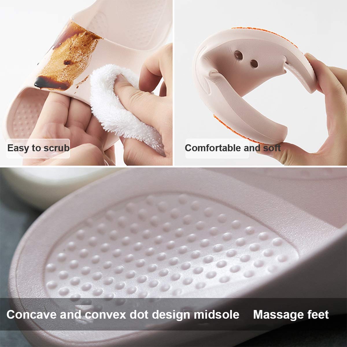 Männer Frauen Senioren Badezimmer Hausschuhe, Damen Haus Hausschuhe Bad Dusche Sandalen Indoor Schuhe Massage Hausschuhe