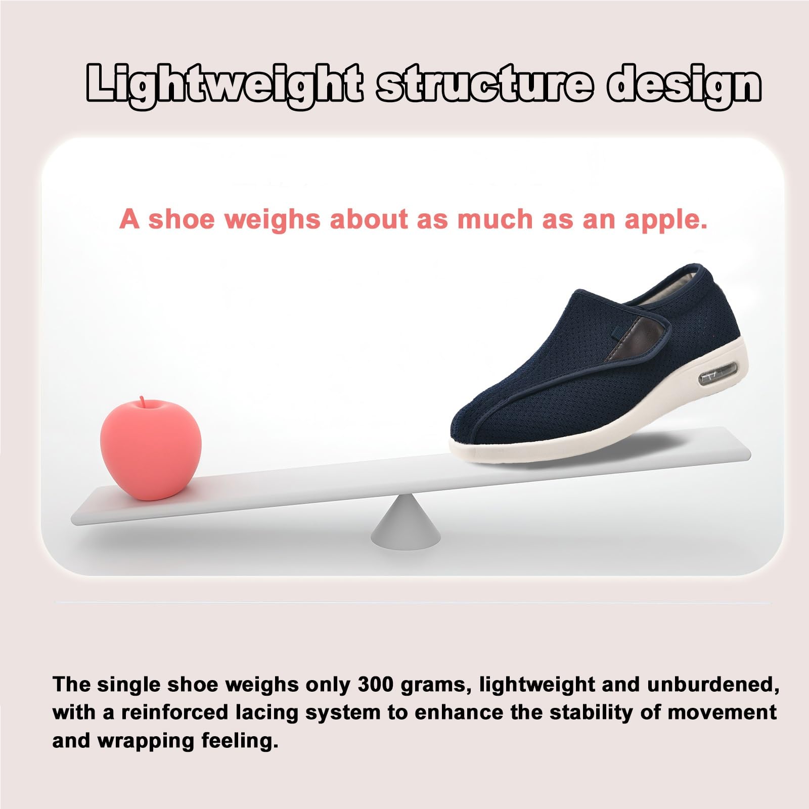 Scarpe Diabetiche per Anziani,Scarpe Anticaduta A Pianta Larga