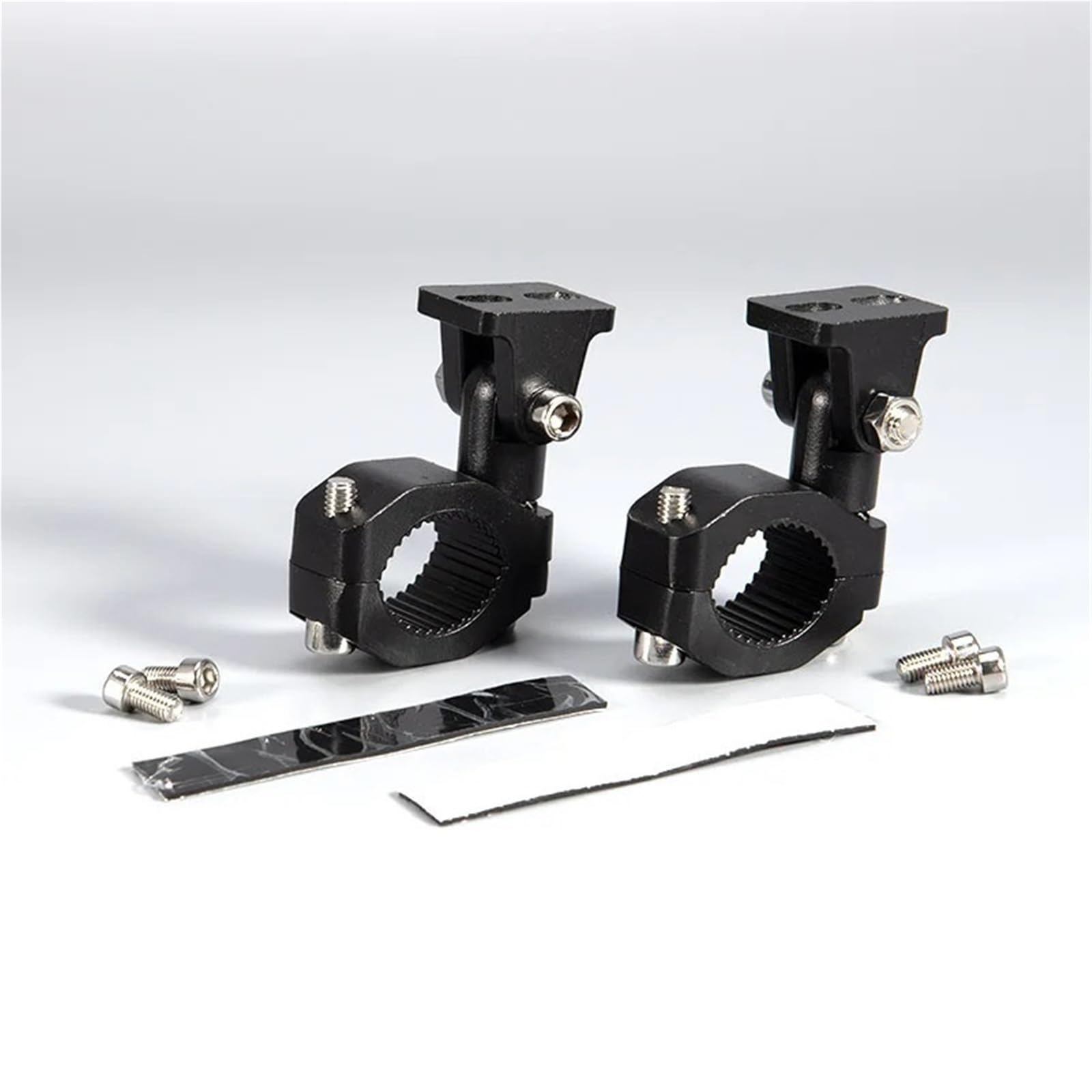Ahusrwe One Color Bracket Light Alloy Motorcycle Stent 19-26Mm Bracket Bumper Clamp Auxiliary Spotlight Headlight Mount Brackets Tube Kit