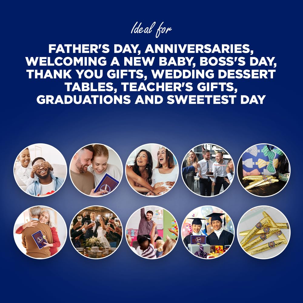 Madelaine Chocolate Candy Cigarettes Gift Box for Birthday Party or Celebration - 12 Chocolate Cigars Father's Day Gift - Individually Wrapped in an Elegant Box - Image 7