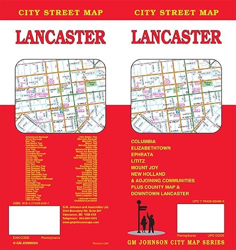 Lancaster / Lancaster County, Pennsylvania Street Map