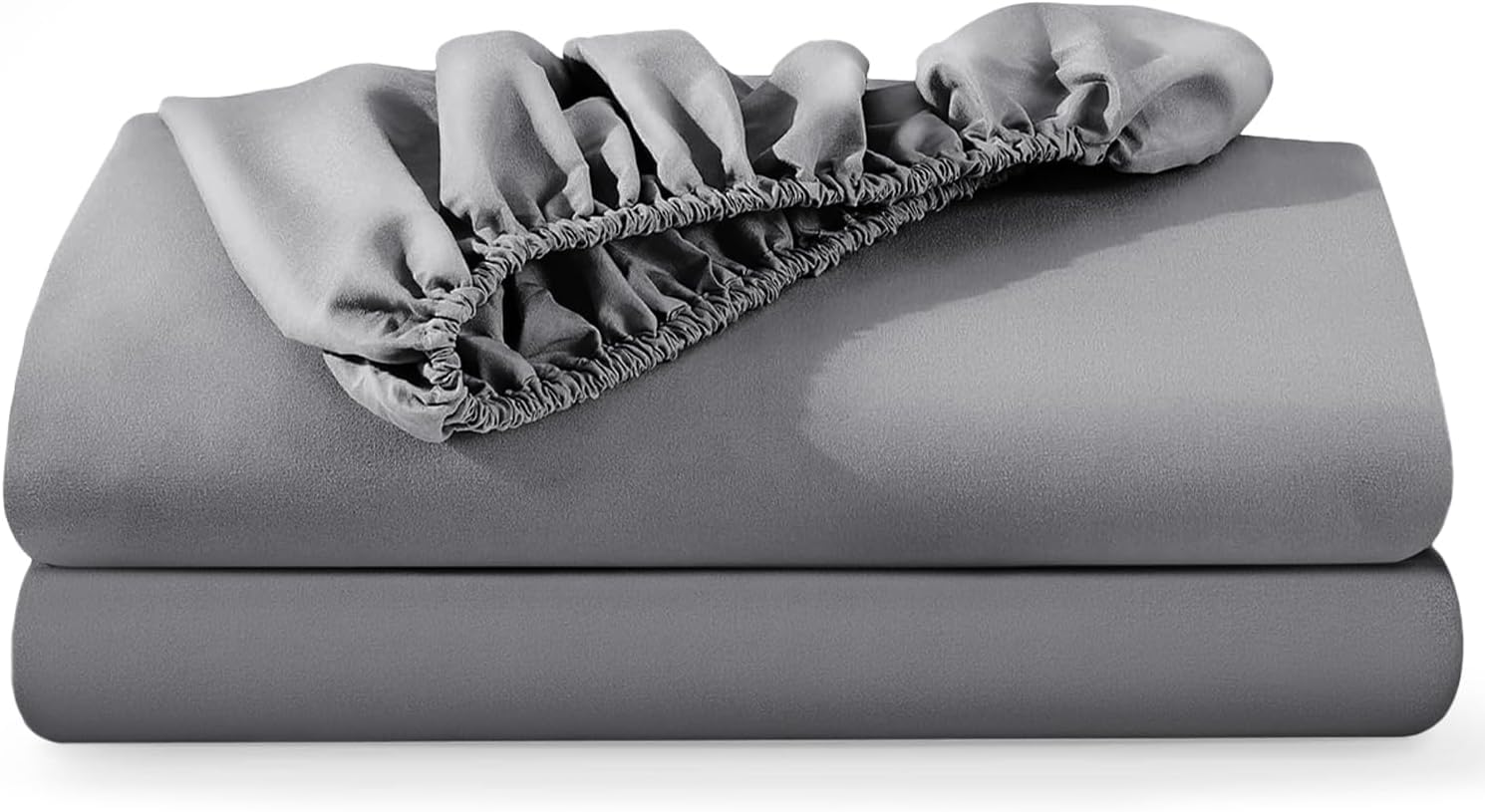 BedLooms Small Double Fitted Sheet 2 Pack โ Grey (120x190cm) up to 25cm