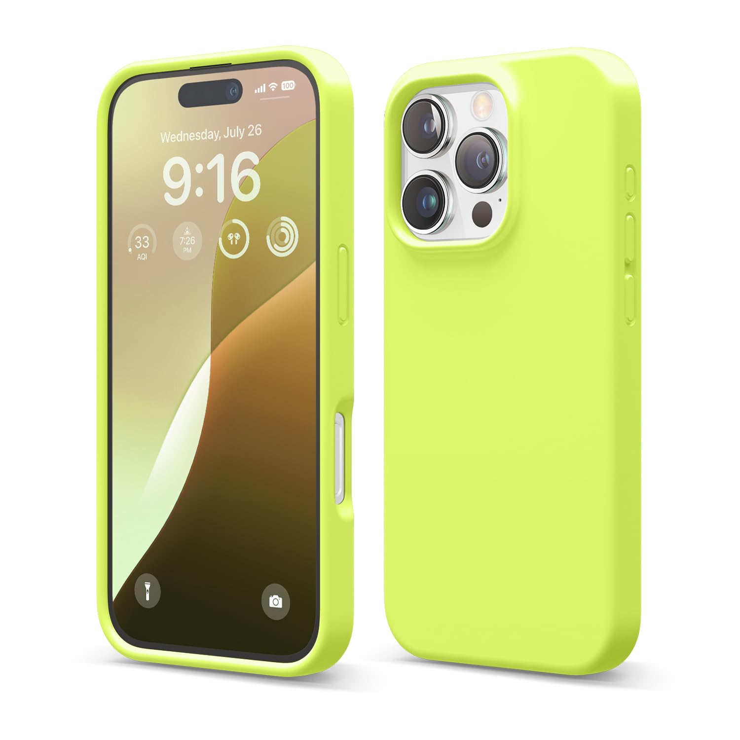elago Compatible with iPhone 16 Pro Case, Premium Liquid Silicone Case, Full Body Protective Cover, Shockproof