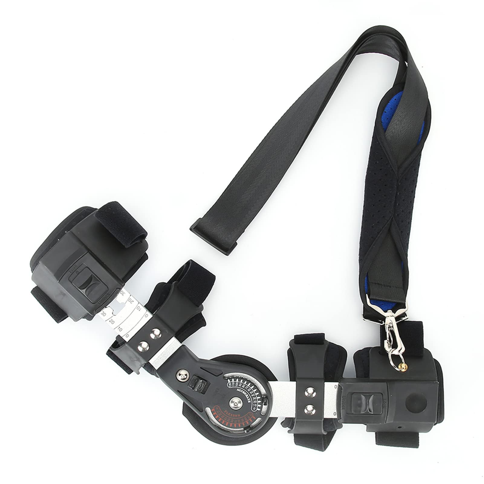 Attelle de coude, attelle de soutien de réadaptation de fracture du coude respirante réglable attelle de coude universelle avec attelle de stabilisation de fronde pour bras droit
