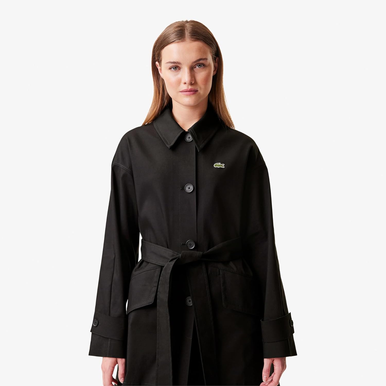 Lacoste Women's Oversized Cotton Coat - Image 2