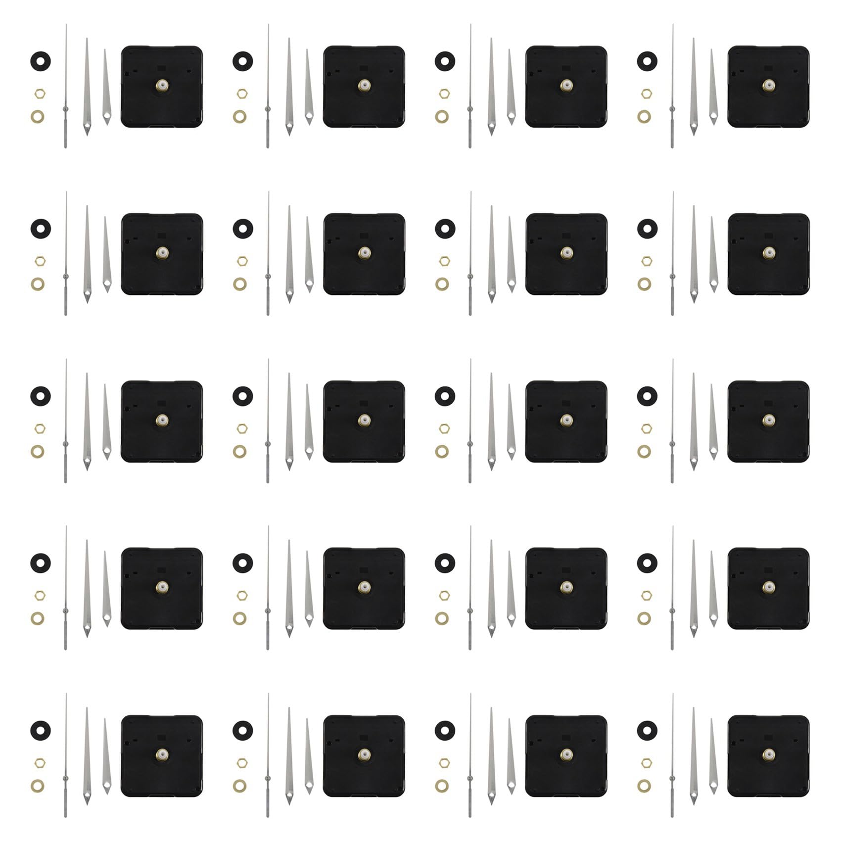 Mécanisme d'horloge à couple élevé blanc pour cadran 7.5mm lot de 20