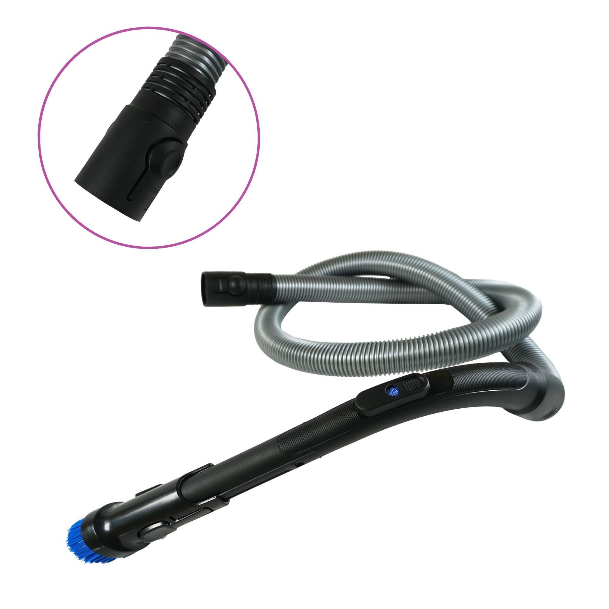 LUTH Premium Profi Parts Tuyau d'aspiration avec poignée - Raccord d'appareil compatible avec Philips CP0494 432200538251 - Pour tube de 35 mm de diamètre